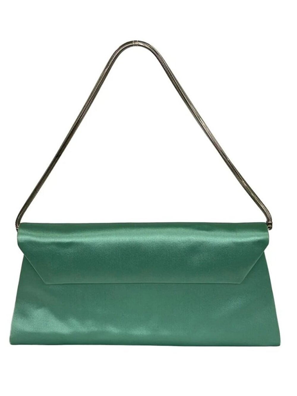 GIORGIOARMANI Green Satin Handbag